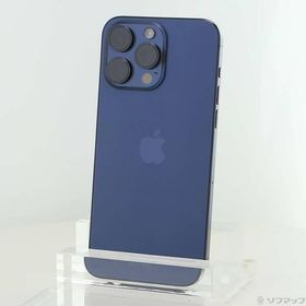 〔中古〕Apple(アップル) iPhone15 Pro Max 256GB ブルーチタニウム MU6T3J／A SIMフリー〔349-ud〕
