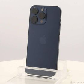 〔中古〕Apple(アップル) iPhone15 Pro Max 256GB ブルーチタニウム MU6T3J／A SIMフリー〔348-ud〕