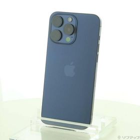 〔中古〕Apple(アップル) iPhone15 Pro Max 256GB ブルーチタニウム MU6T3J／A SIMフリー〔348-ud〕