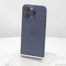 〔中古〕Apple(アップル) iPhone15 Pro Max 256GB ブルーチタニウム MU6T3J／A SIMフリー〔269-ud〕
