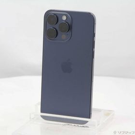 〔中古〕Apple(アップル) iPhone15 Pro Max 256GB ブルーチタニウム MU6T3J／A SIMフリー〔276-ud〕