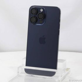 〔中古〕Apple(アップル) iPhone15 Pro Max 256GB ブルーチタニウム MU6T3J／A SIMフリー〔305-ud〕