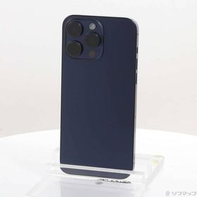 〔中古〕Apple(アップル) iPhone15 Pro Max 256GB ブルーチタニウム MU6T3J／A SIMフリー〔297-ud〕