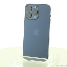 〔中古〕Apple(アップル) iPhone15 Pro Max 256GB ブルーチタニウム MU6T3J／A SIMフリー〔368-ud〕