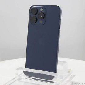 〔中古〕Apple(アップル) iPhone15 Pro Max 256GB ブルーチタニウム MU6T3J／A SIMフリー〔377-ud〕