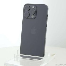 〔中古〕Apple(アップル) iPhone15 Pro Max 512GB ブラックチタニウム NU6U3J／A SIMフリー〔377-ud〕