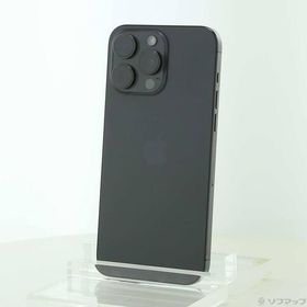 〔中古〕Apple(アップル) iPhone15 Pro Max 512GB ブラックチタニウム MU6U3J／A SIMフリー〔262-ud〕