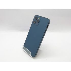 【中古】Apple au 【SIMロック解除済み】 iPhone 12 Pro 128GB パシフィックブルー MGM83J/A【道玄坂】保証期間１ヶ月【ランクC】