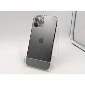 【中古】Apple SoftBank 【SIMロック解除済み】 iPhone 12 Pro 128GB グラファイト MGM53J/A【千葉】保証期間１ヶ月【ランクC】