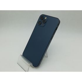 【中古】Apple SoftBank 【SIMロック解除済み】 iPhone 12 Pro 128GB パシフィックブルー MGM83J/A【秋葉本店】保証期間１ヶ月【ランクC】