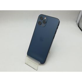 【中古】Apple SoftBank 【SIMロック解除済み】 iPhone 12 Pro 256GB パシフィックブルー MGMD3J/A【秋葉本店】保証期間１ヶ月【ランクC】