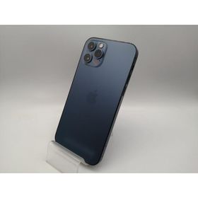 【中古】Apple SoftBank 【SIMロック解除済み】 iPhone 12 Pro 256GB パシフィックブルー MGMD3J/A【秋葉本店】保証期間１ヶ月【ランクC】
