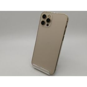 【中古】Apple SoftBank 【SIMロック解除済み】 iPhone 12 Pro 256GB ゴールド MGMC3J/A【大須2】保証期間１ヶ月【ランクC】