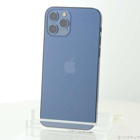 〔中古〕Apple(アップル) iPhone12 Pro 256GB パシフィックブルー MGMD3J／A SIMフリー〔251-ud〕