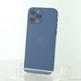 〔中古〕Apple(アップル) iPhone12 Pro 256GB パシフィックブルー MGMD3J／A SIMフリー〔377-ud〕