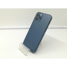 【中古】Apple docomo 【SIMロック解除済み】 iPhone 12 Pro 256GB パシフィックブルー MGMD3J/A【札幌】保証期間１ヶ月【ランクB】