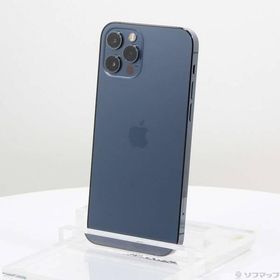 〔中古〕Apple(アップル) iPhone12 Pro 256GB パシフィックブルー MGMD3J／A SIMフリー〔348-ud〕
