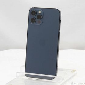 〔中古〕Apple(アップル) iPhone12 Pro 256GB パシフィックブルー MGMD3J／A SIMフリー〔368-ud〕