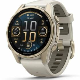 ガーミン fenix 8 Sapphire AMOLED 43mm Soft Gold / Fog Gray 【Suica対応】スマートウォッチ 010-02903-16