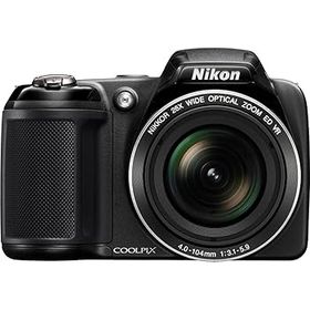 【中古】Nikon Coolpix L320 16.1MP デジタルカメラ 26倍光学ズーム - ブラック