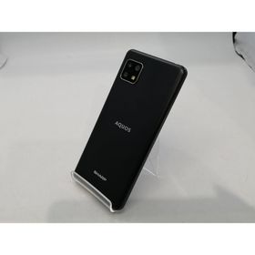 【中古】SHARP 国内版 【SIMフリー】 AQUOS sense4 ブラック 4GB 64GB SH-M15【浜松駅前】保証期間１ヶ月【ランクB】