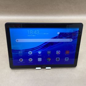 ファーウェイ(HUAWEI)のHUAWEI タブレット AGS2-W09 2GB 16GB ブラック 10.1インチ Android 8.0 無線 BLUETOOTH カメラ 接続ケーブル 液晶にシミ有り(タブレット)