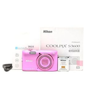 ＜並品＞ Nikon COOLPIX S3600 アザレアピンク｜光学8倍ズーム(コンパクトデジタルカメラ)