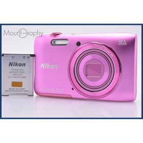 【動作保証】 ニコン Nikon COOLPIX S3600 8x バッテリー付属 同梱無料 #am6676(コンパクトデジタルカメラ)