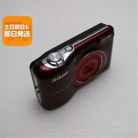 超美品 COOLPIX L32 レッド 即日発送 コンデジ Nikon 本体 あすつく 土日祝発送OK