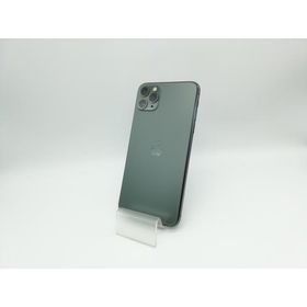 【中古】Apple SoftBank 【SIMロック解除済み】 iPhone 11 Pro Max 64GB ミッドナイトグリーン MWHH2J/A【秋葉本店】保証期間１ヶ月【ランクB】