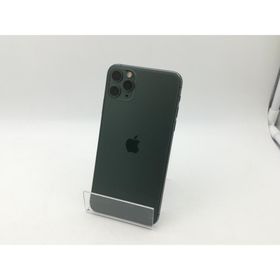 【中古】Apple SoftBank 【SIMロック解除済み】 iPhone 11 Pro Max 64GB ミッドナイトグリーン MWHH2J/A【神戸】保証期間１ヶ月【ランクB】