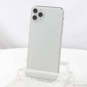 〔中古〕Apple(アップル) iPhone11 Pro Max 512GB シルバー MWHP2J／A SIMフリー〔377-ud〕