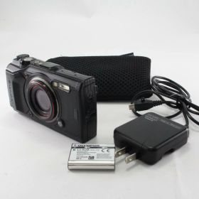 【中古】OM SYSTEM/オリンパス OLYMPUS デジタルカメラ Tough TG-6 ブラック 1200万画素CMOS F2.0 15m 防水 100kgf耐荷重 GPS 内蔵Wi-Fi TG-6BLK