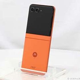 〔中古品〕 motorola razr 50 512GB スプリッツオレンジ PB230002JP SIMフリー ［6.9インチ/3.6インチ有機EL／MediaTek Dimensity 7300X／RAM:12GB／ナノSIM&eSIM］〔中古品〕 motorola razr 50 512GB スプリッツオレンジ PB230002JP SIMフリー ［6.9インチ/3.6インチ有機EL／MediaTek Dimensity 7300X／RAM:12GB／ナノSIM&eSIM］