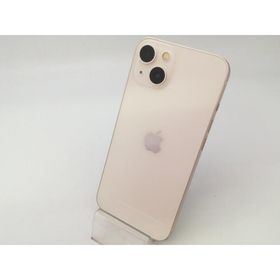 【中古】Apple au 【SIMフリー】 iPhone 13 128GB スターライト MLND3J/A【大阪堂島】保証期間１ヶ月【ランクC】