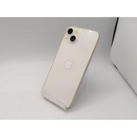 【中古】Apple SoftBank 【SIMフリー】 iPhone 13 128GB スターライト MLND3J/A【広島本通】保証期間１ヶ月【ランクC】