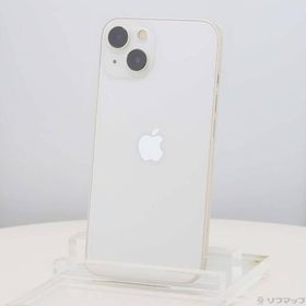 〔中古〕Apple(アップル) iPhone13 128GB スターライト MLND3J／A SIMフリー〔262-ud〕