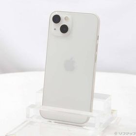 〔中古〕Apple(アップル) iPhone13 128GB スターライト MLND3J／A SIMフリー〔377-ud〕