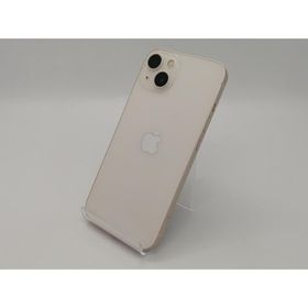 【中古】Apple docomo 【SIMフリー】 iPhone 13 128GB スターライト MLND3J/A【広島本通】保証期間１ヶ月【ランクB】
