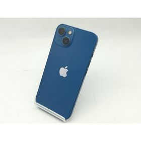 【中古】Apple docomo 【SIMフリー】 iPhone 13 128GB ブルー MLNG3J/A【広島】保証期間１ヶ月【ランクC】
