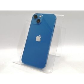 【中古】Apple docomo 【SIMフリー】 iPhone 13 128GB ブルー MLNG3J/A【高崎モントレー】保証期間１ヶ月【ランクC】
