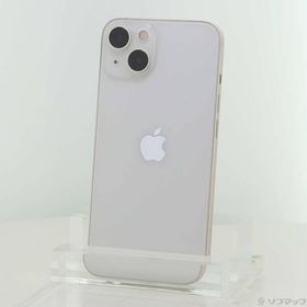 〔中古〕Apple(アップル) iPhone13 256GB スターライト MLNJ3J／A SIMフリー〔377-ud〕