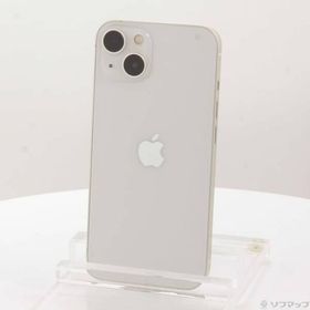 〔中古〕Apple(アップル) iPhone13 256GB スターライト MLNJ3J／A SIMフリー〔262-ud〕