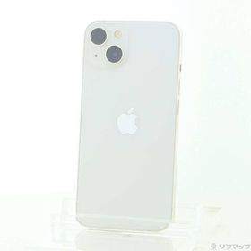 〔中古〕Apple(アップル) iPhone13 256GB スターライト MLNJ3J／A SIMフリー〔262-ud〕