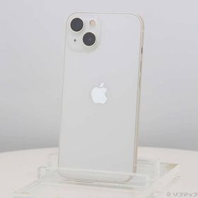 〔中古〕Apple(アップル) iPhone13 256GB スターライト MLNJ3J／A SIMフリー〔258-ud〕
