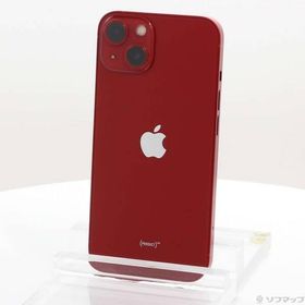 〔中古〕Apple(アップル) iPhone13 256GB プロダクトレッド MLNL3J／A SIMフリー〔198-ud〕