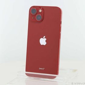 〔中古〕Apple(アップル) iPhone13 256GB プロダクトレッド MLNL3J／A SIMフリー〔377-ud〕