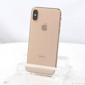 〔中古〕Apple(アップル) iPhoneXS 256GB ゴールド MTE22J／A SIMフリー〔305-ud〕