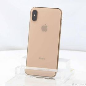 〔中古〕Apple(アップル) iPhoneXS 256GB ゴールド MTE22J／A SIMフリー〔295-ud〕