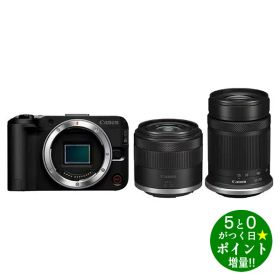 ◆最大3000円CP＋P3倍！！6/20◆キヤノン カメラ ミラーレス一眼カメラ EOS R50 V ダブルズームキット ブラック Canon【転送不可】